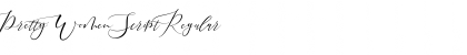 Download Pretty Women Script Regular Font Title Preview