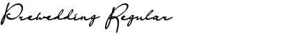 Download Prewedding Regular Font Title Preview