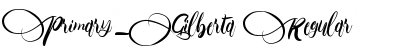 Download Primary_Gilberta Regular Font Title Preview