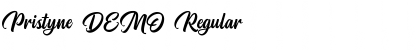 Download Pristyne DEMO Regular Font Title Preview