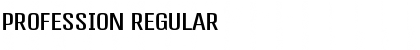 Download Profession Regular Font Title Preview