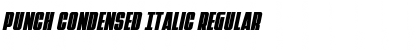 Download Punch Condensed Italic Regular Font Title Preview