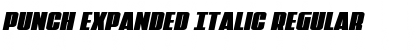 Download Punch Expanded Italic Regular Font Title Preview