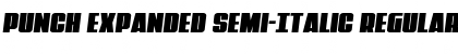 Download Punch Expanded Semi-Italic Regular Font Title Preview
