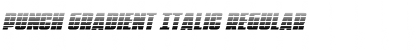 Download Punch Gradient Italic Regular Font Title Preview