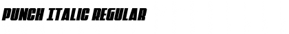 Download Punch Italic Regular Font Title Preview