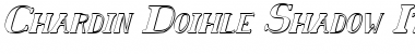 Download Chardin Doihle Shadow Italic Italic Font Title Preview