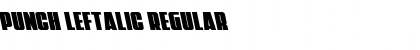 Download Punch Leftalic Regular Font Title Preview