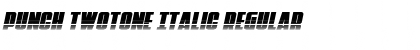 Download Punch Twotone Italic Regular Font Title Preview