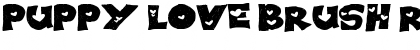Download PUPPY LOVE BRUSH Regular Font Title Preview