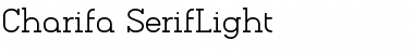 Download Charifa SerifLight Regular Font Title Preview