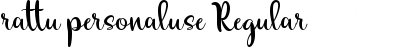 Download rattu personaluse Regular Font Title Preview