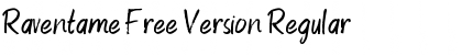Download Raventame Free Version Regular Font Title Preview