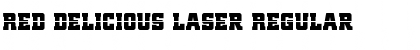 Download Red Delicious Laser Regular Font Title Preview