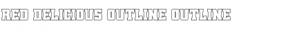 Download Red Delicious Outline Outline Font Title Preview