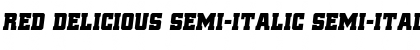 Download Red Delicious Semi-Italic Semi-Italic Font Title Preview