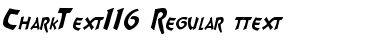 Download CharkText116 Regular Font Title Preview