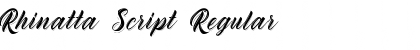 Download Rhinatta Script Regular Font