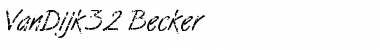 Download VanDijk32 Becker Font