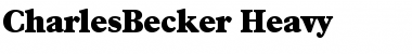 Download CharlesBecker-Heavy Regular Font