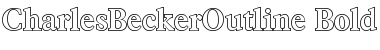 Download CharlesBeckerOutline Bold Font Title Preview
