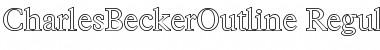 Download CharlesBeckerOutline Regular Font Title Preview