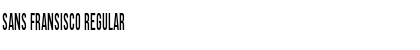 Download Sans Fransisco Regular Font Title Preview