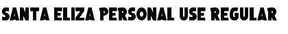 Download Santa Eliza Personal Use Regular Font Title Preview