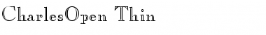 Download CharlesOpen Thin Font Title Preview