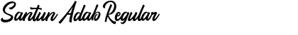Download Santun Adab Regular Font Title Preview