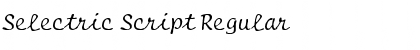 Download Selectric Script Regular Font