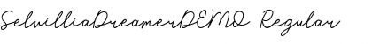 Download SelvilliaDreamerDEMO Regular Font Title Preview