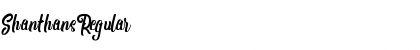 Download Shanthans Regular Font Title Preview