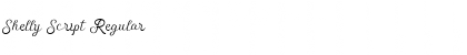 Download Shelly Script Regular Font Title Preview