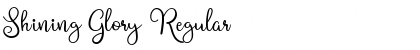 Download Shining Glory Regular Font Title Preview