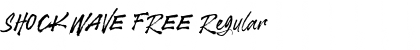 Download SHOCKWAVE FREE Regular Font Title Preview