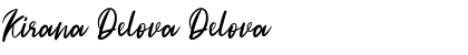 Download Kirana Delova Delova Font Title Preview