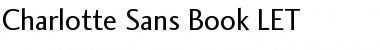Download Charlotte Sans Book LET Regular Font Title Preview
