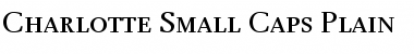 Download Charlotte Small Caps Regular Font Title Preview