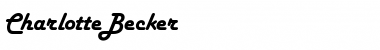 Download CharlotteBecker Regular Font Title Preview