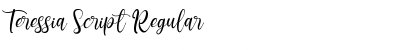 Download Teressia Script Regular Font Title Preview