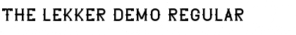 Download The Lekker DEMO Regular Font