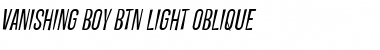 Download Vanishing Boy BTN Light Font
