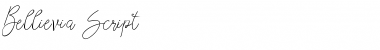 Download Bellievia Script Regular Font Title Preview