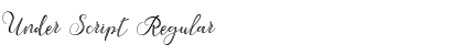 Download Under Script Regular Font Title Preview
