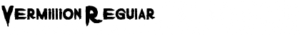 Download Vermillion Regular Font Title Preview