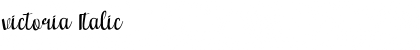 Download victoria Italic Font Title Preview
