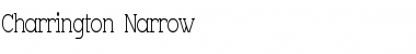 Download Charrington Narrow Regular Font Title Preview
