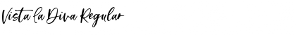 Download Vista La Diva Regular Font Title Preview