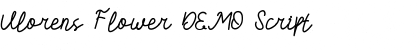 Download Vlorens Flower DEMO Script Font Title Preview